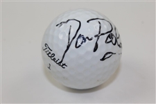 Don Pooley Signed Titleist 1 Golf Ball JSA ALOA