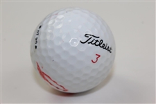 J C Snead Signed Titleist 3 Dt90 Golf Ball JSA ALOA