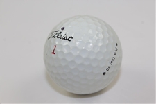 Dave Barr Signed Titleist 1 Golf Ball JSA ALOA