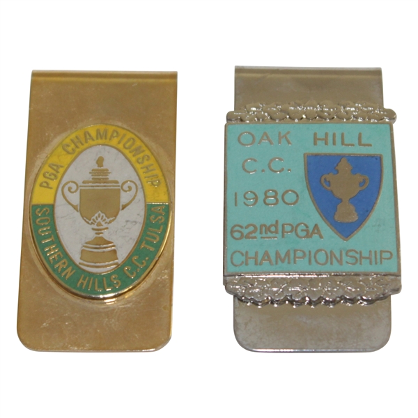 1980 & 1982 PGA Championship Comemmorative Money Clips