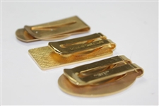 1990, 1992, & 1993 PGA Championship Comemmorative Money Clips