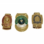 1997, 1998, & 1999 PGA Championship Comemmorative Money Clips