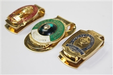 1997, 1998, & 1999 PGA Championship Comemmorative Money Clips