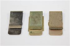 1980, 1981, & 1982 PGA Club Professional Championship Money Clips/Badges