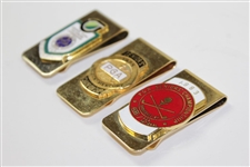1975, 1983, & 1986 PGA Seniors Championship Comemmorative Money Clips
