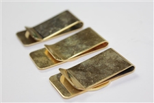 1975, 1983, & 1986 PGA Seniors Championship Comemmorative Money Clips