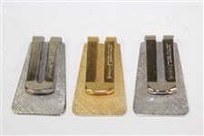 Henry Poe's 1993, 1994, & 1995 PGA Tour Money Clips/Badges