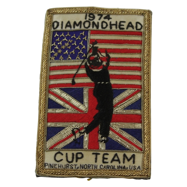 Henry Poes 1974 Diamonehead Cup Team (Pinehurst, N.C.) Bullion Crest
