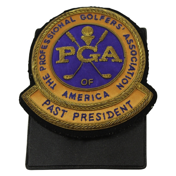 Henry Poes Professional Golfers Association of America Past President Bullion Crest