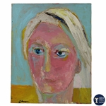 Original Hand-Painted Acrylic on Canvas Painting by Betty Jameson - World Golf Hall of Fame Collection