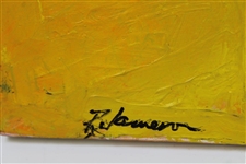 Original Hand-Painted Acrylic on Canvas Painting by Betty Jameson - World Golf Hall of Fame Collection