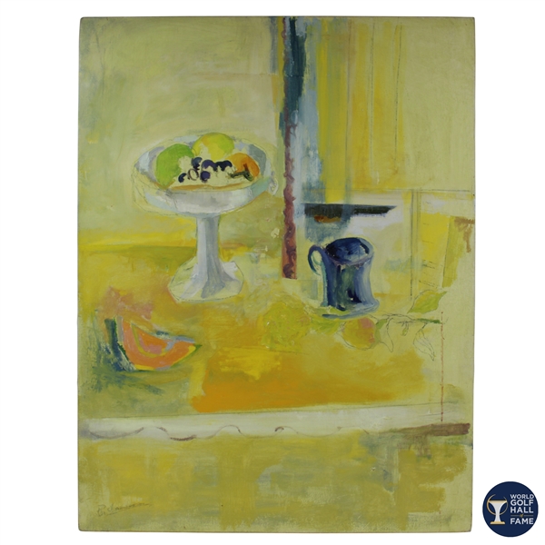 Original Hand-Painted Acrylic on Canvas Painting by Betty Jameson - World Golf Hall of Fame Collection