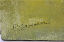 Original Hand-Painted Acrylic on Canvas Painting by Betty Jameson - World Golf Hall of Fame Collection