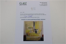 Original Hand-Painted Acrylic on Canvas Painting by Betty Jameson - World Golf Hall of Fame Collection
