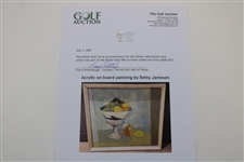 Original Hand-Painted Acrylic on Canvas Painting by Betty Jameson - World Golf Hall of Fame Collection