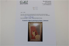 Original Hand-Painted Acrylic on Canvas Painting by Betty Jameson - World Golf Hall of Fame Collection