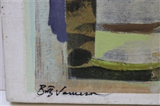 Original Hand-Painted Acrylic/Paper Mache Canvas by Betty Jameson - World Golf Hall of Fame Collection