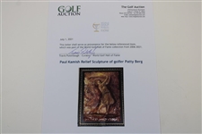 Paul Kamish 2006 Ltd Ed Relief Sculpture of Golfer Patty Berg 8/60 - World Golf Hall of Fame Collection