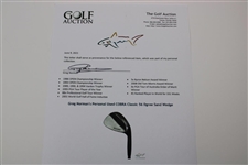 Greg Norman's Personal Used COBRA Classic 56 Dgree Sand Wedge