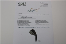 Greg Norman's Personal Used MacGregor VIP Tourney 'GN' 52 Degree Wedge