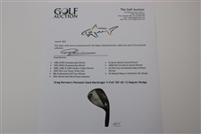 Greg Norman's Personal Used MacGregor V-Foil 'GN' 60 13 Degree Wedge