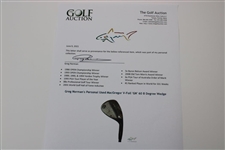 Greg Norman's Personal Used MacGregor V-Foil 'GN' 60 8 Degree Wedge