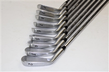 Greg Norman's Personal Used Set of MacGregor MT 'GN' Forged 1025 Irons 2-PW