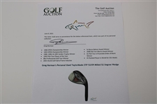 Greg Norman's Personal Used TaylorMade ZTP 52/09 Milled 52 Degree Wedge