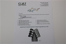 Greg Norman's Personal Used Set of Titleist Forged 680 Irons 2-PW