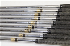 Greg Norman's Personal Used Set of Spalding TopFlite Custom Made 'G.N.' Irons 2-PW Reg #CI34439