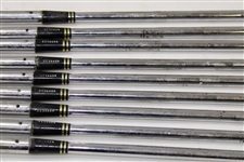 Greg Norman's Personal Used Set of Spalding TopFlite Custom Made 'G.N.' Irons 2-PW Reg #CI34439