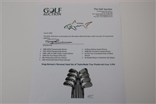 Greg Norman's Personal Used Set of TaylorMade Tour Preferred Irons 3-PW