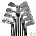 Greg Normans Personal Used Set of COBRA Greg Norman Signature Forged Irons with Lead Tape 2-PW