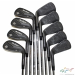 Greg Normans Personal Used Set of Black MacGregor MT GN Forged 1025 Irons 2-PW
