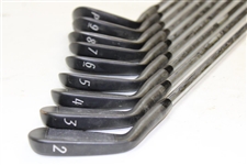 Greg Norman's Personal Used Set of Black MacGregor MT 'GN' Forged 1025 Irons 2-PW