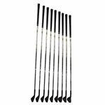 Greg Norman's Personal Used Set of Black MacGregor MT 'GN' Forged 1025 Irons 2-PW
