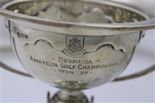 1937 Bermuda Amateur Golf Championship Sterling Silver Trophy Won By Unmarked Name