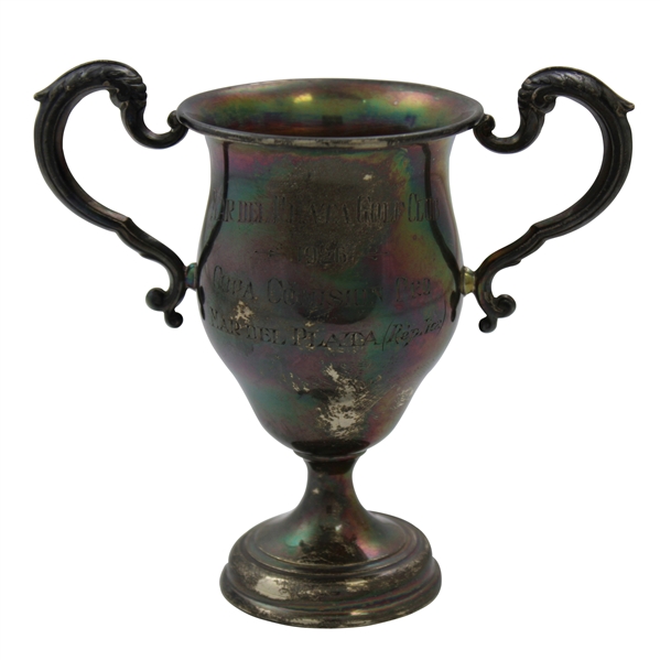 1926 Mardel Plata Golf Club Copa Commission Sterling Silver Pro Trophy - Mardel Plata (Replica)