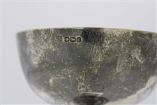 Undated Sterling Silver Golf Themed Trophy Cup with Three Clubs on Stem - #32 Sticker on Base