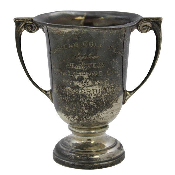 1933 Dunscar Golf Club Sterling Silver Replica "Slater" Challenge Trophy Cup Won by R. Shipper Bottom