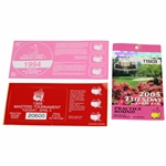1988 & 1994 Masters Parking Passes with 2005 Masters Tuesday Practice Round Ticket #Y10439