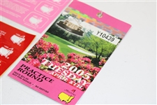1988 & 1994 Masters Parking Passes with 2005 Masters Tuesday Practice Round Ticket #Y10439