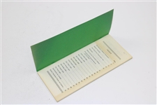 1979 Records of the Masters Tournament Record Guide (1934-1978) 