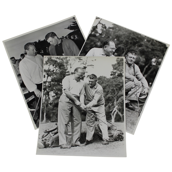 Three (3) Pebble Beach Del Monte Press Bureau Julian Graham Photos - Little, Handmacher, Searle, & more