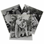 Three (3) Pebble Beach Del Monte Press Bureau Julian Graham Photos - Little, Handmacher, Searle, & more