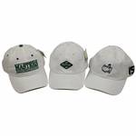 2011, 2015, & Undated Masters Tournament White Caddy Hats - Unused