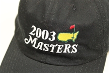 Black & White Masters Putter Head Cover with 2003 Masters Dated Black Caddy Hat - Unused