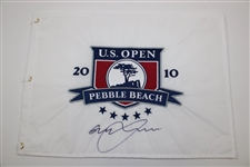Graeme McDowell Signed 2010 US Open at Pebble Beach Flag with Program, Tickets & Spec Guide JSA ALOA
