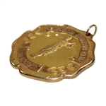 1937 Pensacola Country Club Gold Filled Medalist Medal Won by Lt. W. K. Lanman U.S.N.