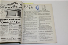 Multi-Signed 1976 Western Open at Butler National Golf Club Program with Unused Scorecard JSA ALOA